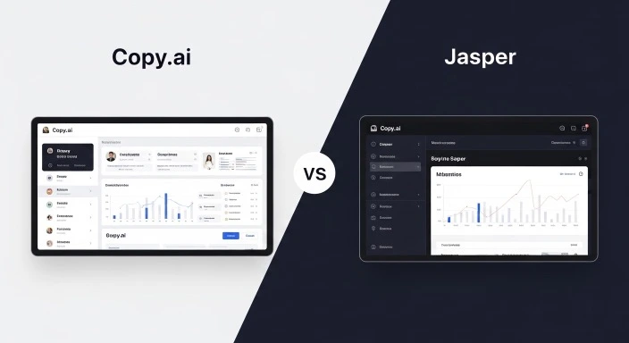 Two sections side by side copy.ai vs Jasper